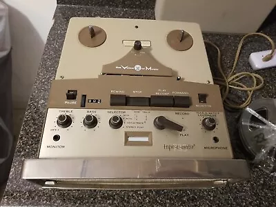 Voice Of Music Reel To Reel Model 735 PARTS/RESTORATION TESTED & REVERSE Works  • $43.99