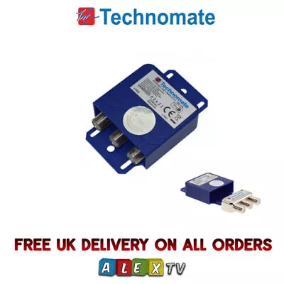 Technomate TM-2S External 2 Way DiSEqC Switch 2x1 Weatherproof Housing FREE P&P • £7.99