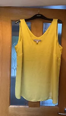 Anthology Ladies Mustard V Neck Top - Size: 18 • £3.65