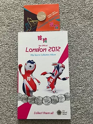 2012 Olympic 50p 29x Coins Full ROYAL MINT Album Set With Completer Medal • £41