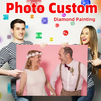 $33.85 • Buy DIY Custom 5D Diamond Painting Full Drill Custom Baby Wedding Free Shipping
