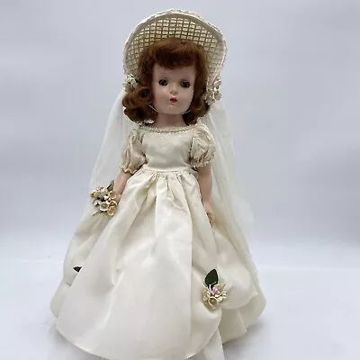 Madame Alexander 15” 1955 Wendy Bride Doll #1551 Dress All Original Beautiful!! • $210