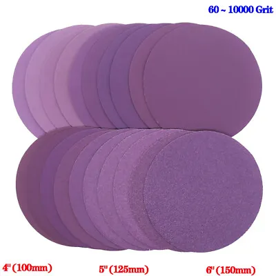 100/125/150mm Sanding Discs Wet & Dry Orbital Sandpaper Pads Hook Loop 60~10000# • $2.52