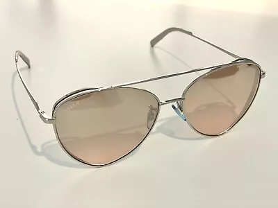 Bally Sunglasses BY0003H 16Z Silver Aviator Women's Sunglasses • $95
