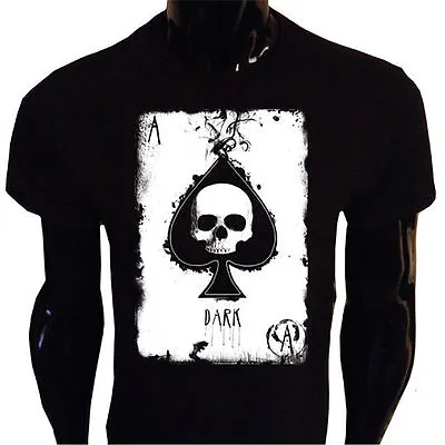 £9.95 • Buy Ace Of Spades Skull T-Shirt SCREENPRINTED Rock Goth Punk Metal Biker Gothic 