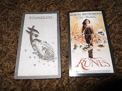 Mortal Instruments City Of Bones Rune Trading Card  Soundless • $2.70