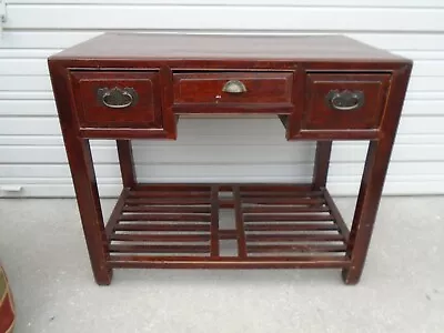 Asian Desk Tibetan Vanity Japanese  Ming Chow Regency Mongolian Payer Table Boho • $350