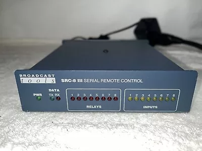 Broadcast Tools SRC-8 III Serial Remote Control Radio Monitoring Gear • $195