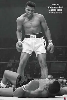 Muhammad Ali Vs Sonny Liston - Vertical Poster • $15