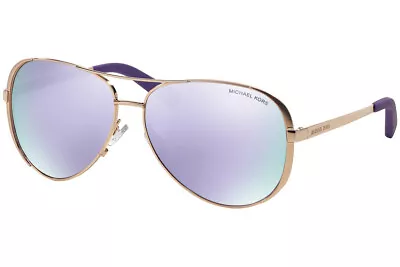 Authentic MICHAEL KORS Sunglasses MK 5004-10034V Rose Gold W/Purple  59mm  *NEW* • $43.11