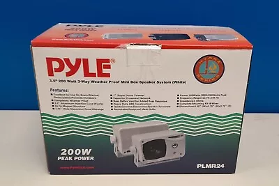 £23.99 • Buy 200 W Pyle PLMR24 Marine Waterproof Box Speakers System Boat Patio Outdoor