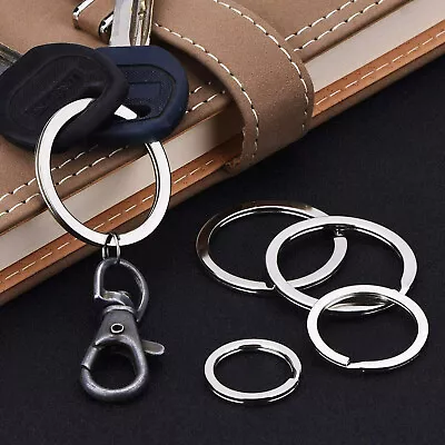 Split Rings Key Ring - 20mm 30mm Metal Hoop Loop Key Holder Chain Links Key Bag • £2.62