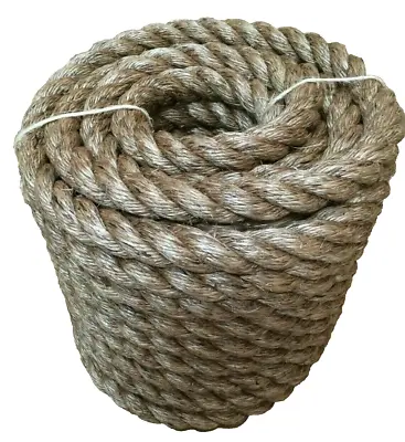 1-1/4  TREATED MANILA ROPE CUT 2 LENGTH Landscape Nautical Boat Dock 1.25  Deck • $1.45