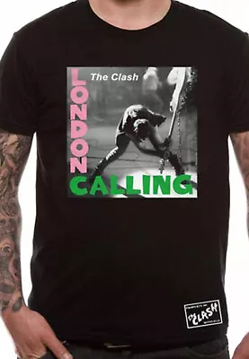 The Clash London Calling Joe Strummer Rock Licensed Tee T-Shirt Men • £17.13
