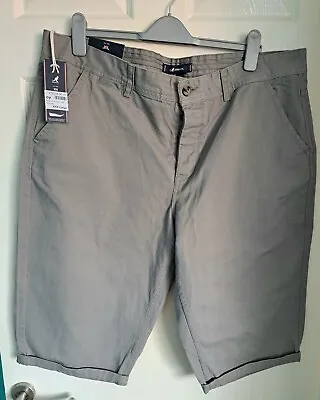 KANGOL Grey Moon Mist Chino Cotton Shorts 3XL Waist 40 Brand New With Tags  • £9.99
