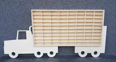 For Hot Wheels Diecast Car Display LORRY Wooden Unit Trinket Shelf Toy Storage • £52.99