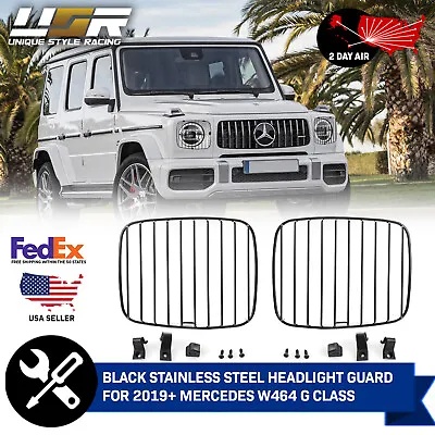 USA 2 Day AIR Headlight Stone Guard Grills For 2019+ Mercedes W464 G Class Wagon • $134.16