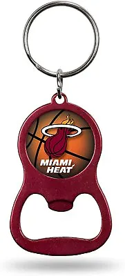 Miami Heat Premium Solid Metal Bottle Opener Keychain Key Ring Team Color • $12.99