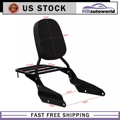 Backrest Sissy Bar W/ Luggage Rack For Honda Magna VF750 94-03 VF250 95-06 New • $71.99