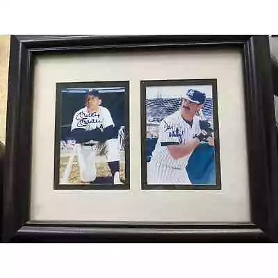 Don Mattingly And Mickey Mantle Autographed Pictures • $185