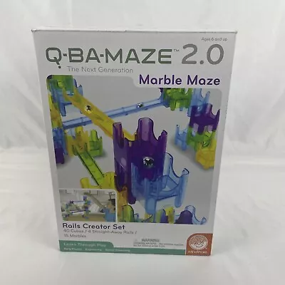 Q-BA-MAZE 2.0 MindWare Rails Creator Set Marble Maze • $20