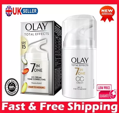 Olay Total Effects 7 In One CC Cream Complexion Corrector SPF15 Fair Medium50ml. • £11.99