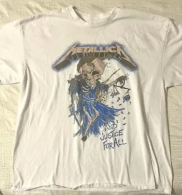 METALLICA THEIR MONEY TIPS HER SCALES T Shirt 2XL In Good Condition Vintage • $24.99