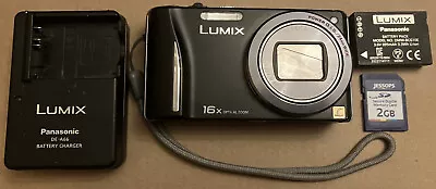 VGC WITH Battery+Charger+MEMORY CARD Panasonic Lumix DMC-TZ18 DIGITAL Camera • £59.89