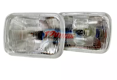 7x6  Rectangular Chrome Factory Style Type Housing Beam Headlight Bulb H4/9003 • $44.99