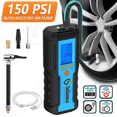 Tire Inflator Car Air Pump Compressor Electric Portable Auto 8V Volt 150 PSI • $17.76