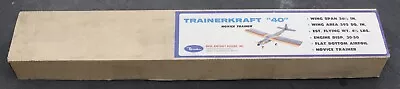 Vintage Bridi Trainerkraft  40  Novice Trainer Balsa Wood Rc Airplane Model Kit • $384.56