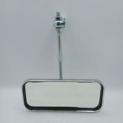 Bicycle Chrome Mirror With White Reflecters 5.5 Lx2.5 W Old School VINTAGE LOOK  • $18.99