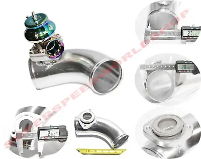 RAINBOW Universal Billet Anodized Type-RS Turbo Blow Off Valve+45 Deg 2.8 Pipe • $49