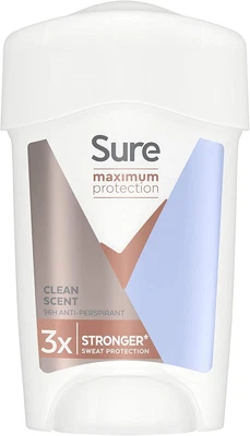 £6.78 • Buy Sure Maximum Protection Clean Scent 96h Protection Deodorant Anti-perspirant Cr