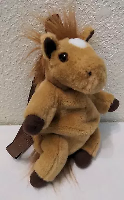 LN Vtg Richard Lang England 12  Plush Brown Horse Mini Backpack Little Kids Size • $17.99