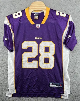 Vintage NFL Reebok Football Purple Home Jersey Adrian Peterson #28 Size Large L • $25.26
