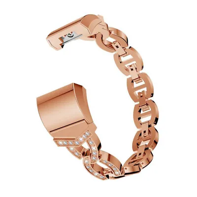 $22.20 • Buy For Fitbit Charge 2 3 4 Bling Rhinestones Metal Watch Band Wrist Strap Bracelet