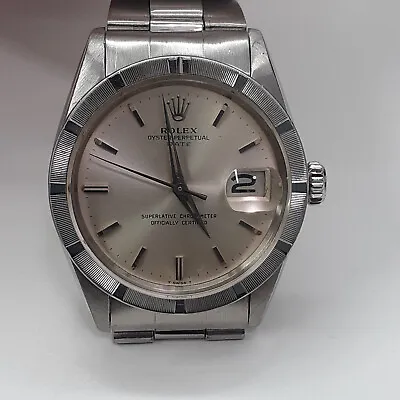 Vintage Rolex Date 34 Mm Steel Oyster Steel Automatic Watch 1501 Circa 1964 • $3450