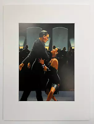 Jack Vettriano MOUNTED Print -  Rumba In Black  16  X 12  *Rare* • £17.50