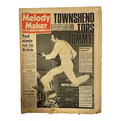 Melody Maker October 20 1973 Pete Townshend Sweet Four Tops Soft Machine • $29.99