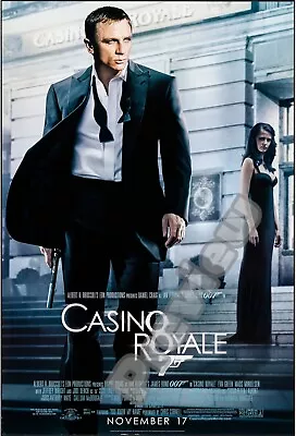 Casino Royale James Bond Spy Action Film Movie Print Poster Wall Art Picture A4 • £4.99