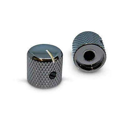 Metal Telecaster Style Volume Tone Control Knob For Solid Shaft Pots NS100BN • £4.99