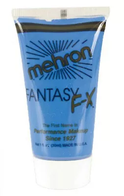 Mehron Fantasy FX Cream Water Based Makeup 1 Oz Blue • $3.50
