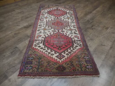 Authentic Farmhouse Vintage Turkish Geometric Oriental Village Rug 2.8x5.10 Ft • $0.99