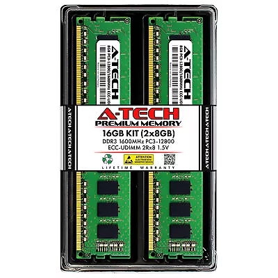 16GB 2x 8GB PC3-12800E ECC UDIMM Dell Inspiron 3250 3647 3655 3847 Memory RAM • $21.98