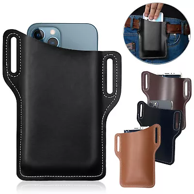 Universal Cell Phone Waist Belt Holster Loop Holder Pack Bag Pouch Case​ Cover • $4.22