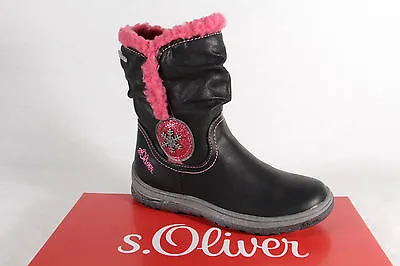 S.Oliver Tex Boots Ankle Boots Black/Pink 36420 New • $52.06