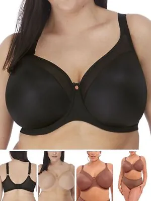 Elomi Smooth T-Shirt Bra Moulded Underwired Seamless Non Padded Bras Lingerie • £35.10