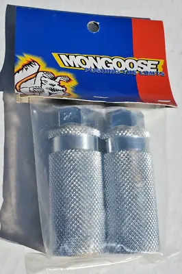 NOS Mongoose Freestyle BMX Bicycle Foot Pegs 90's 26T Threaded 3/8  Axle GT Haro • $38