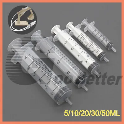 5/10/20/30/50ML Reusable Small Plastic Hydroponics Nutrient Measuring Syringe • $2.70